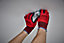 Site Nitrile Red General handling gloves, Large
