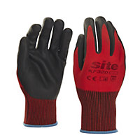 Site Nitrile Red General handling gloves, Medium