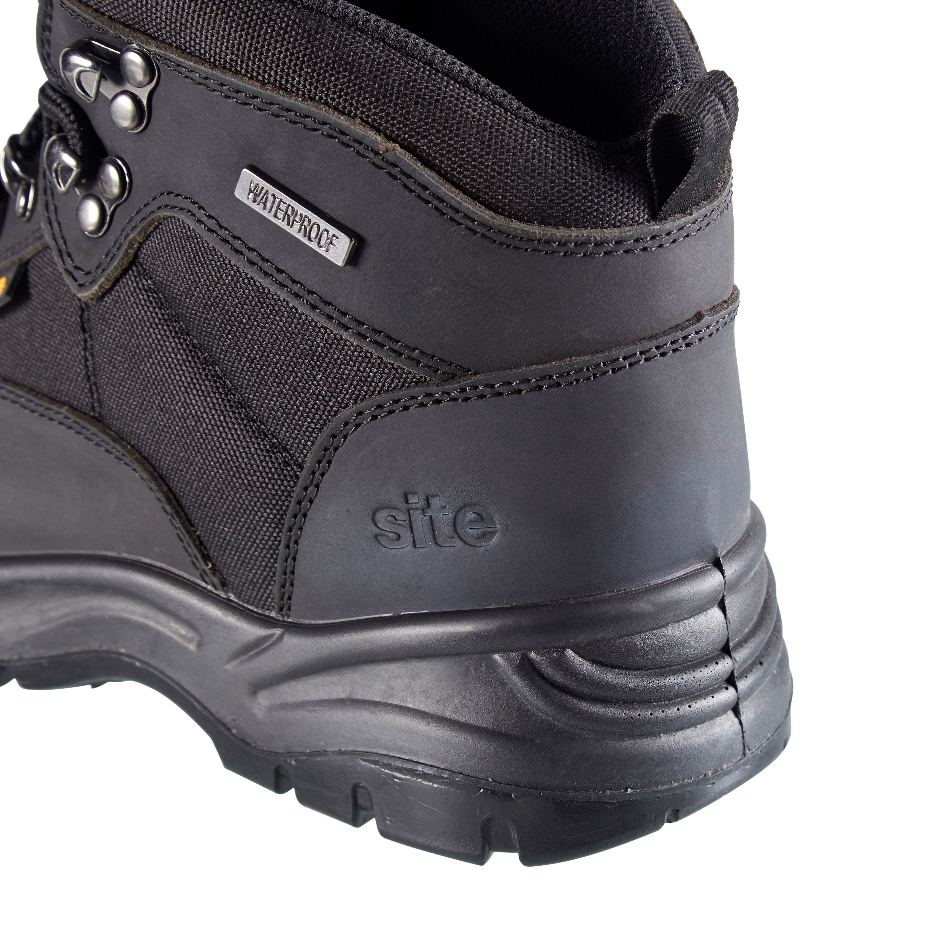 Site Onyx Men's Black Safety boots, Size 9