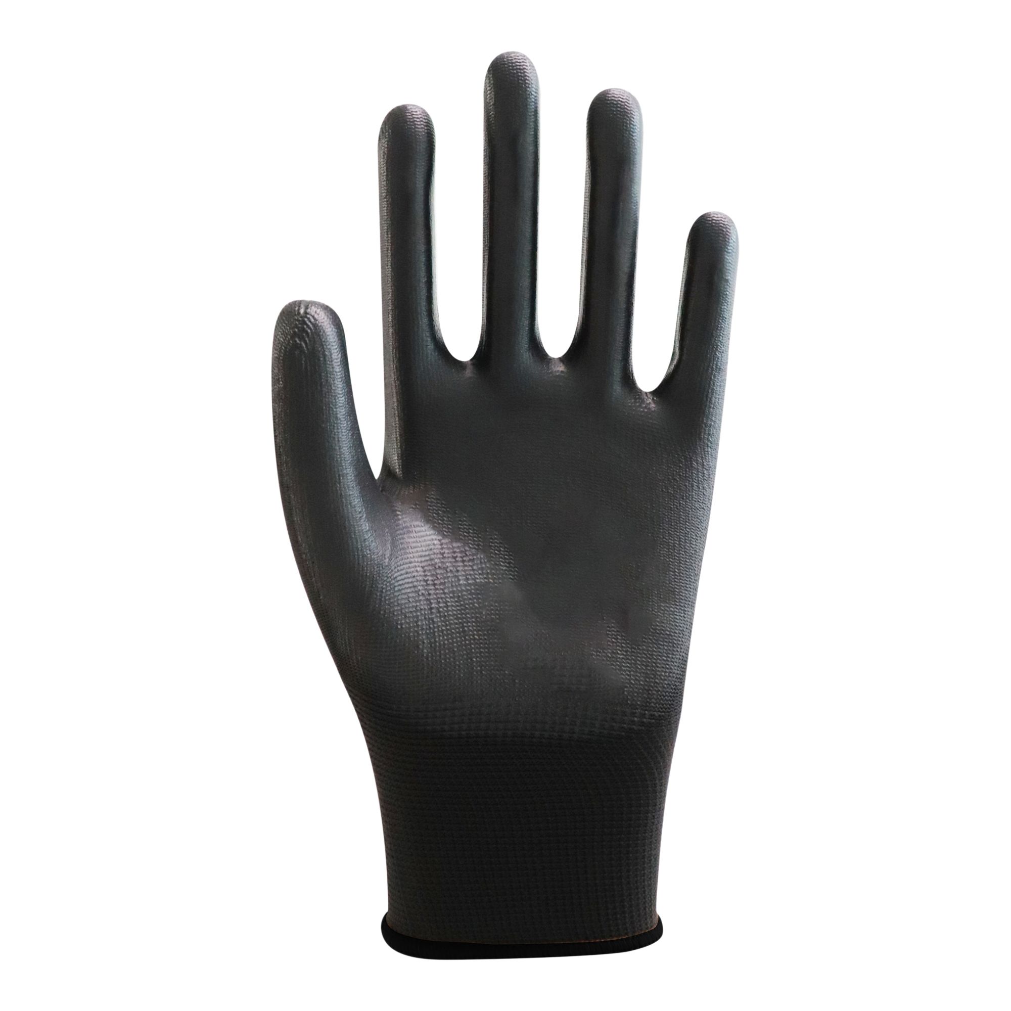 Site Polyester Black Gloves, X Large