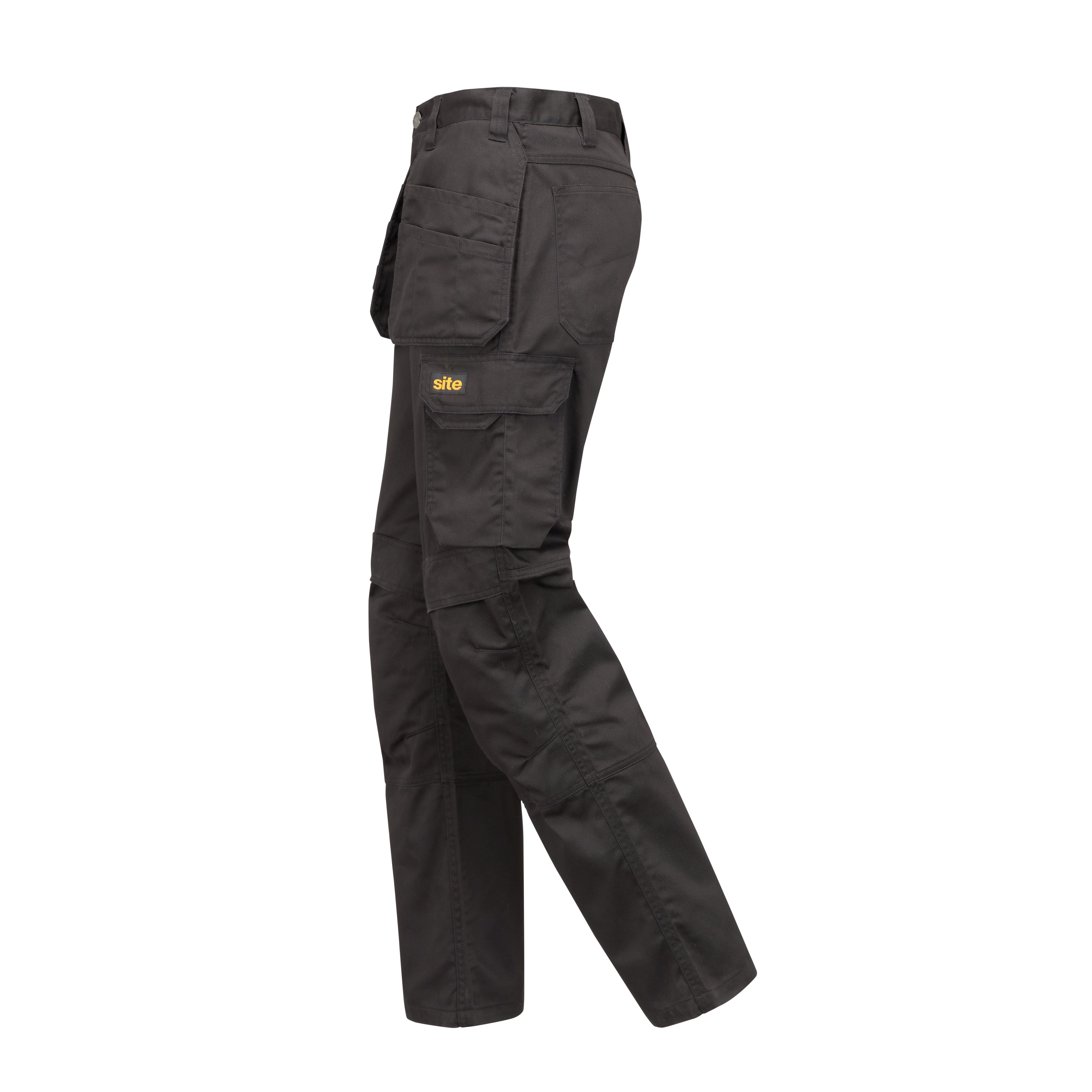 Site Sember Black Men's Holster pocket trousers, W32" L32"