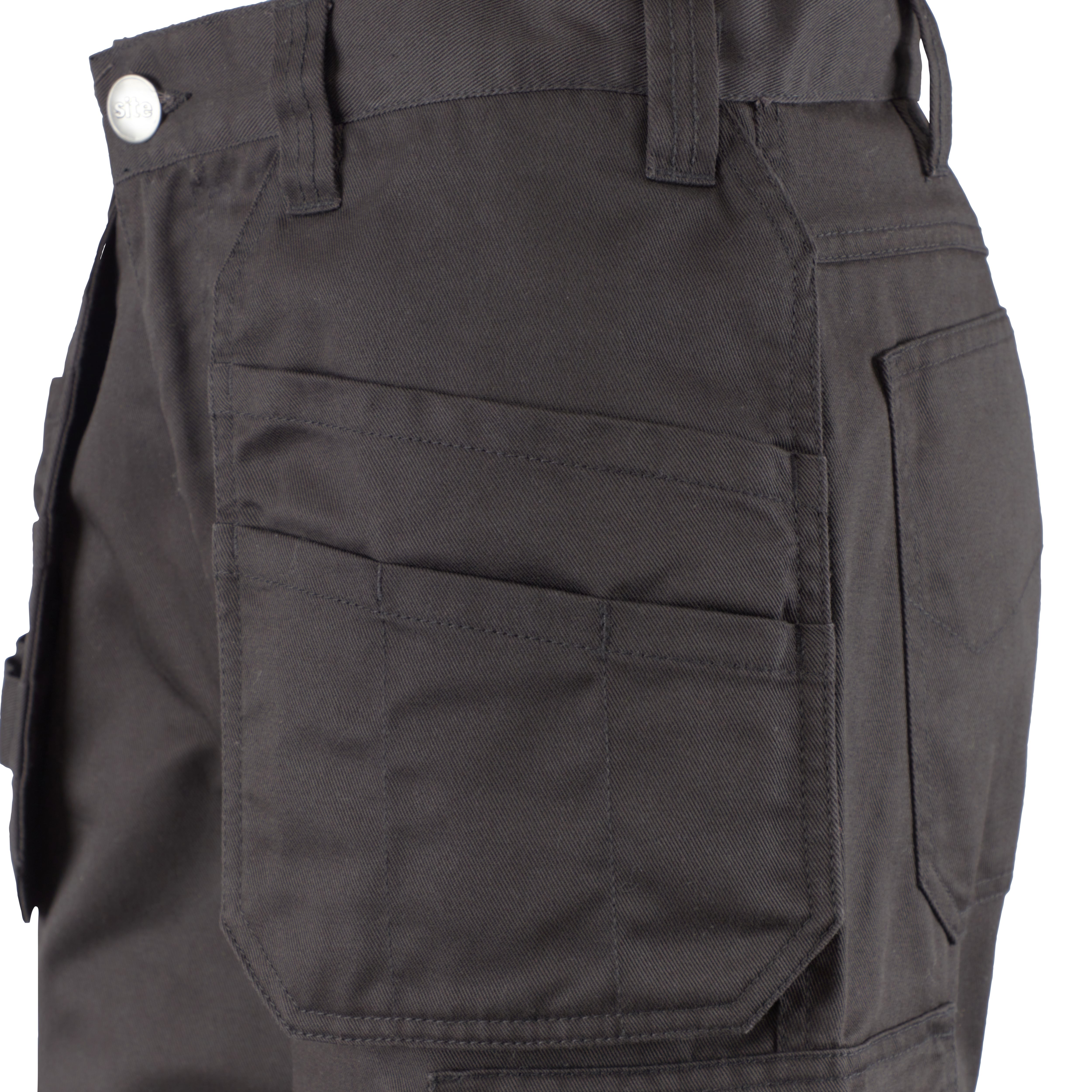 Site Sember Black Men's Holster pocket trousers, W32" L32"