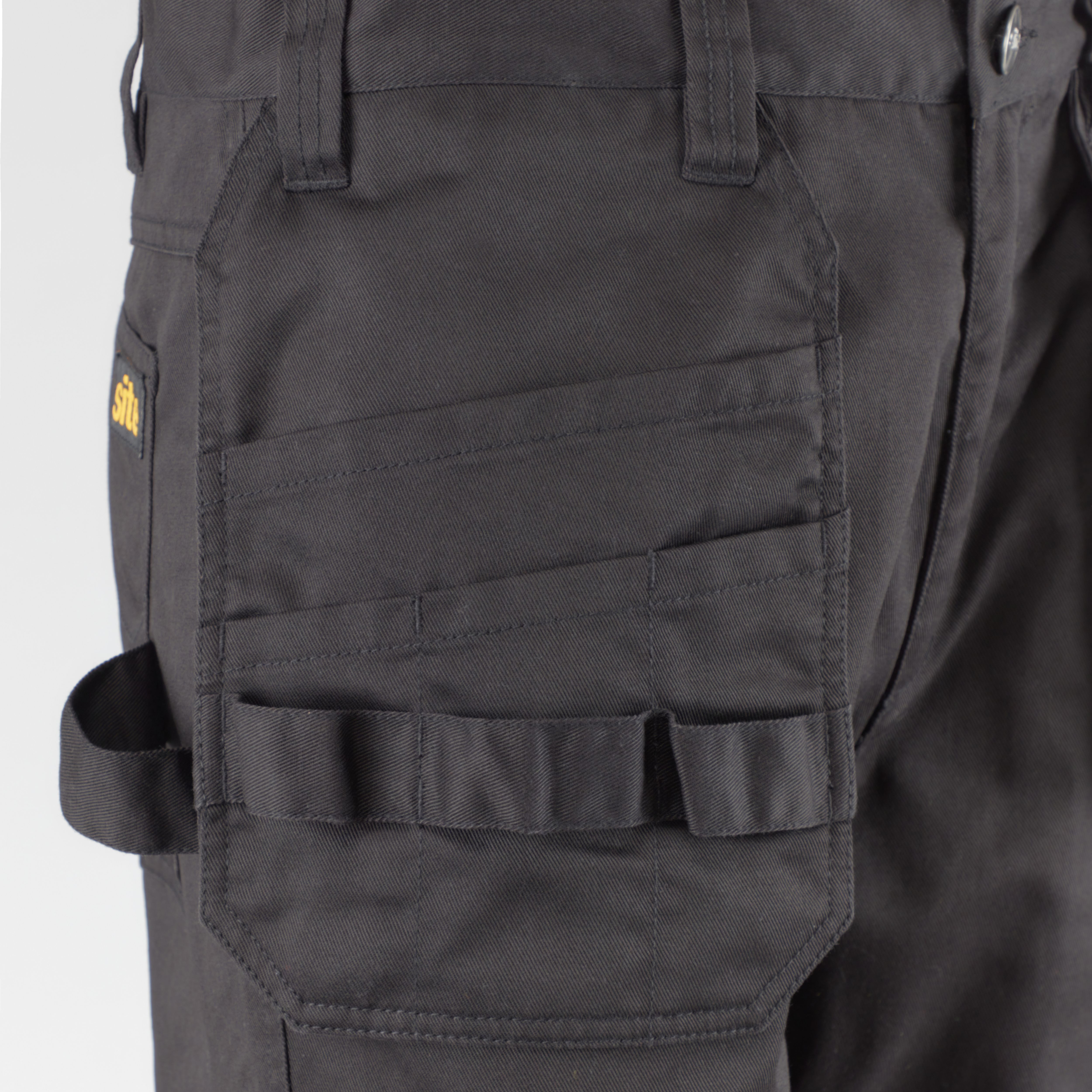 Site Sember Black Men's Holster pocket trousers, W32" L32"