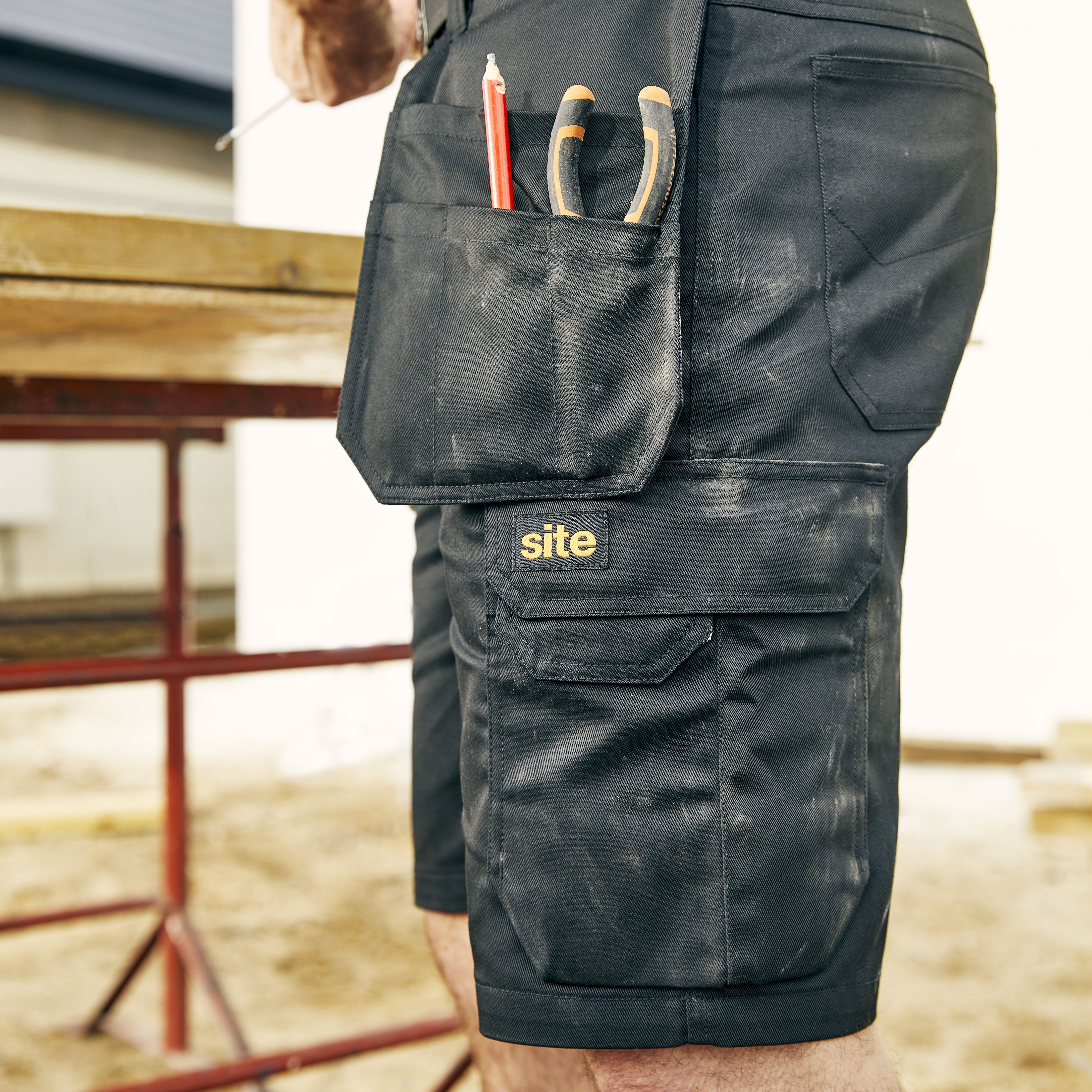 Site Sember Black Men's Shorts W38"