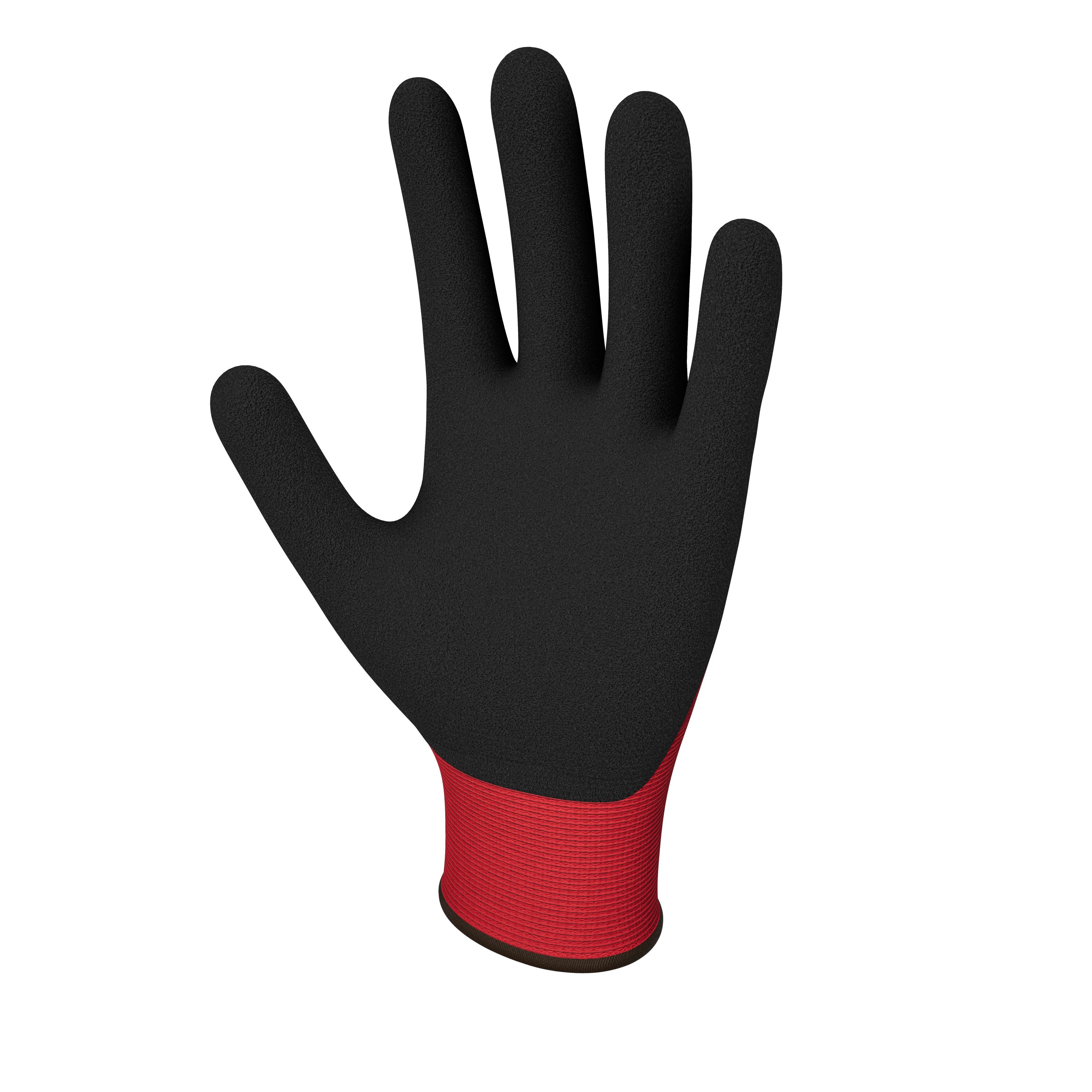 Site Synthetic Red & black Gloves, Large