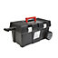 Site system Aluminium & plastic 1 compartment Trolley & toolbox (H)330mm (W)760mm
