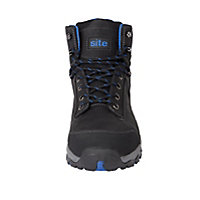 Site Thorite Unisex Black & blue Safety boots, Size 8