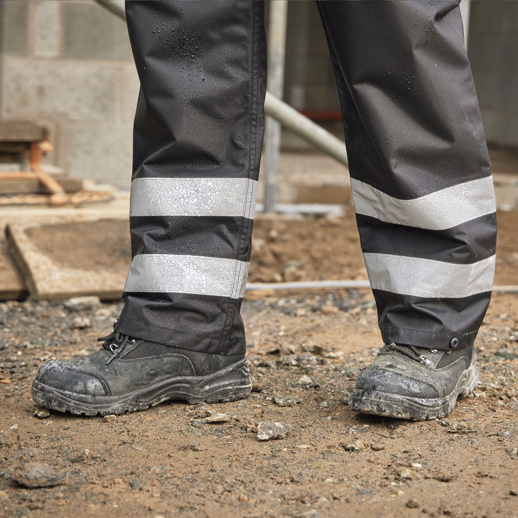 Site Wallinger Black Waterproof Trousers Medium