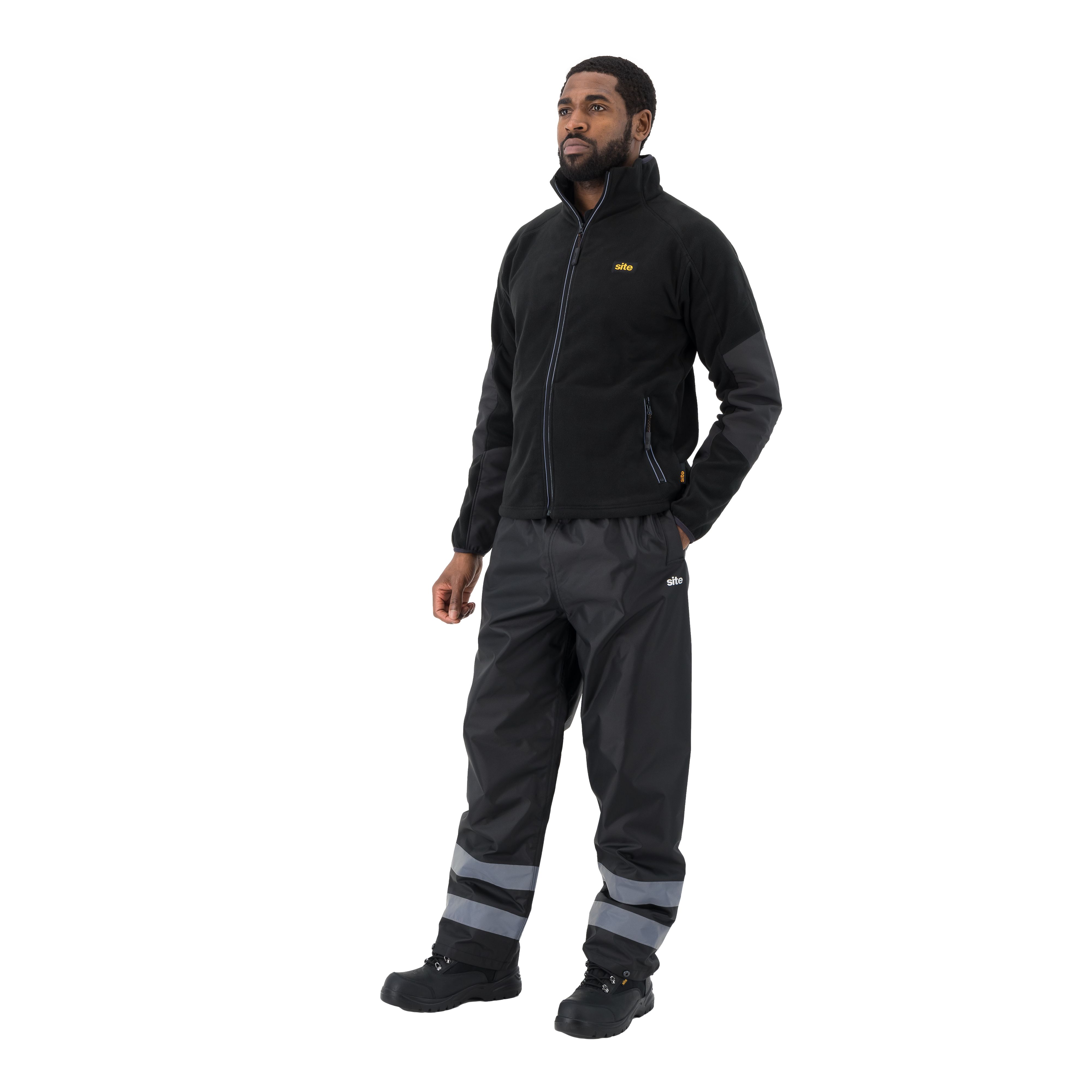 Site Wallinger Black Waterproof Trousers Medium