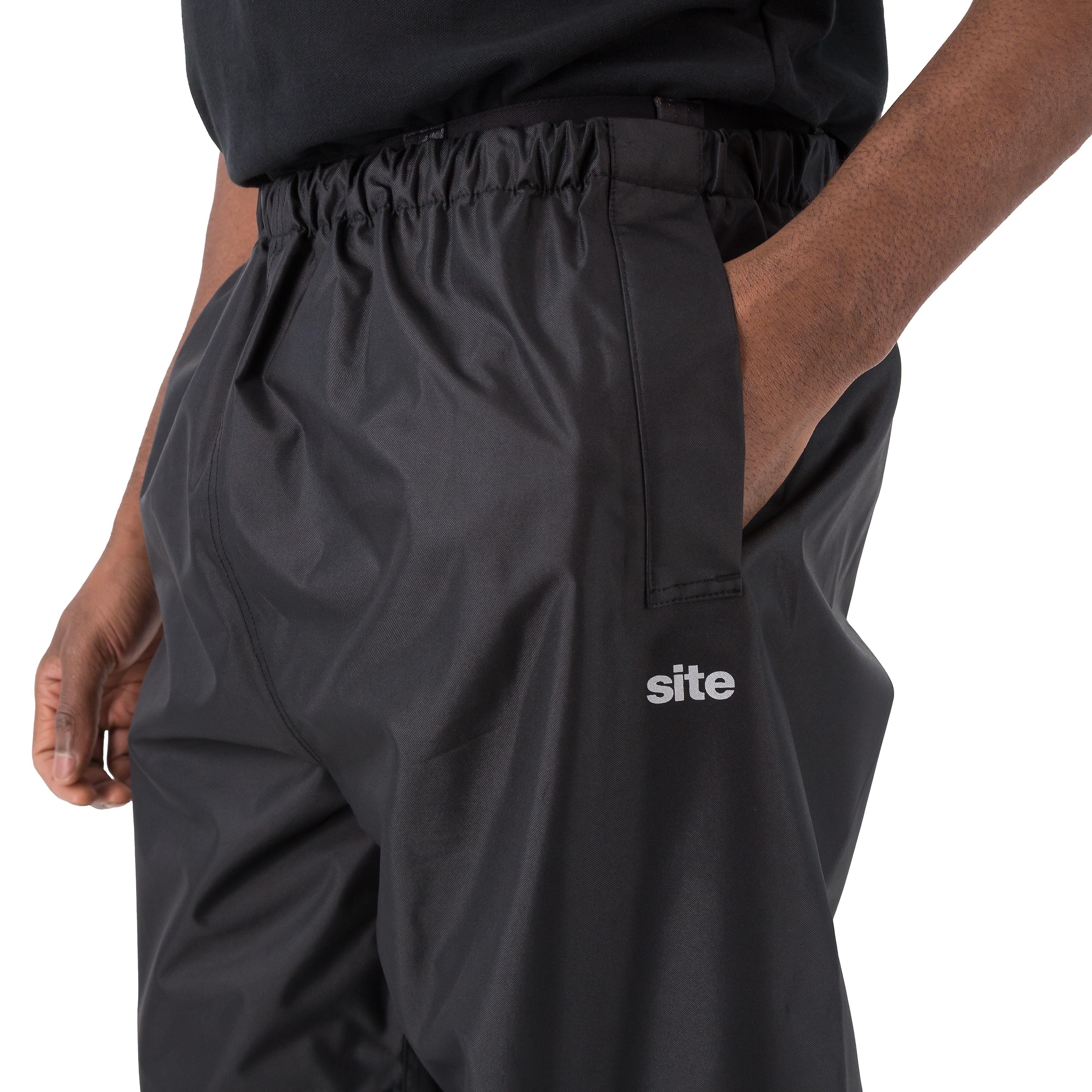 Site Wallinger Black Waterproof Trousers Medium