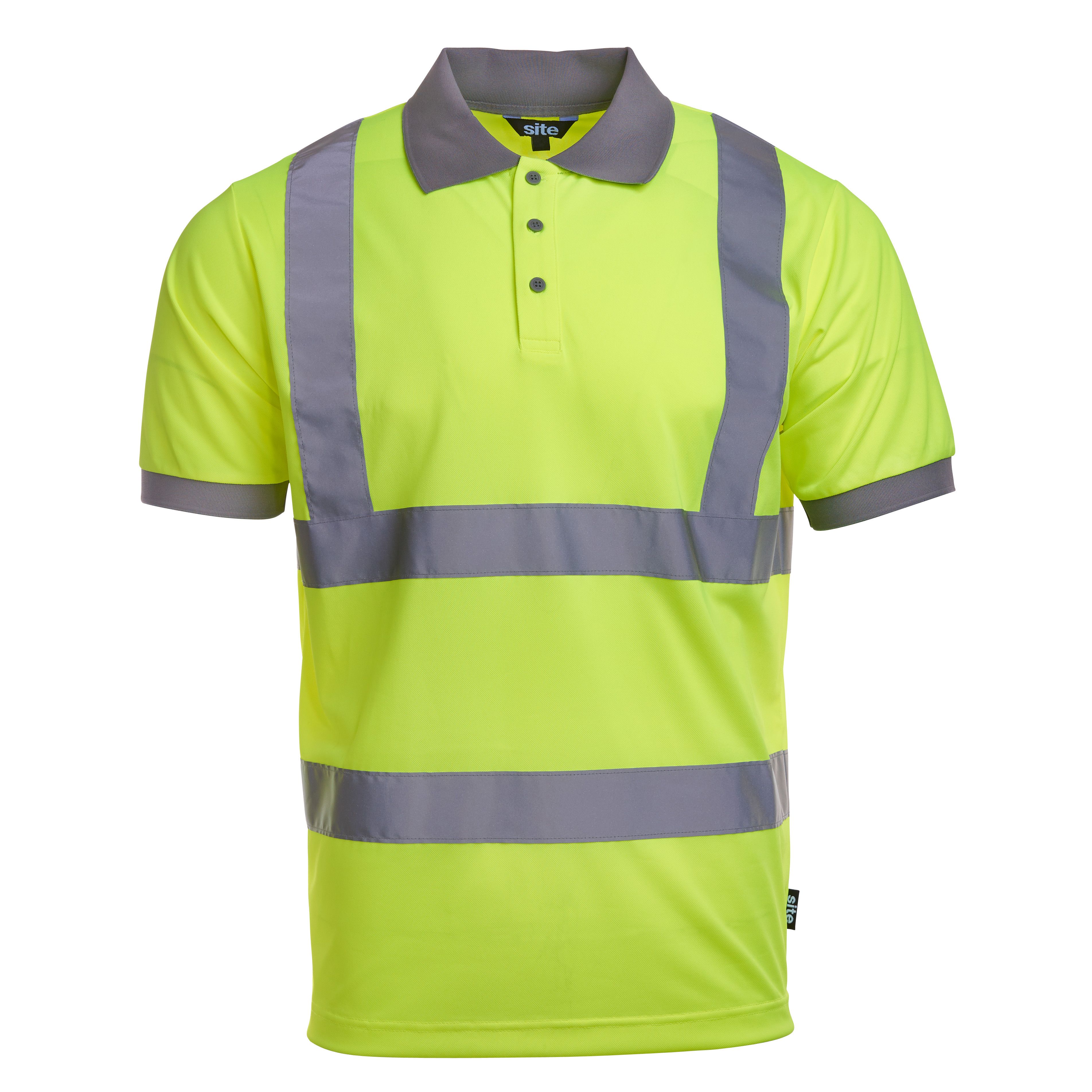 Site Yellow Hi-vis polo shirt Large