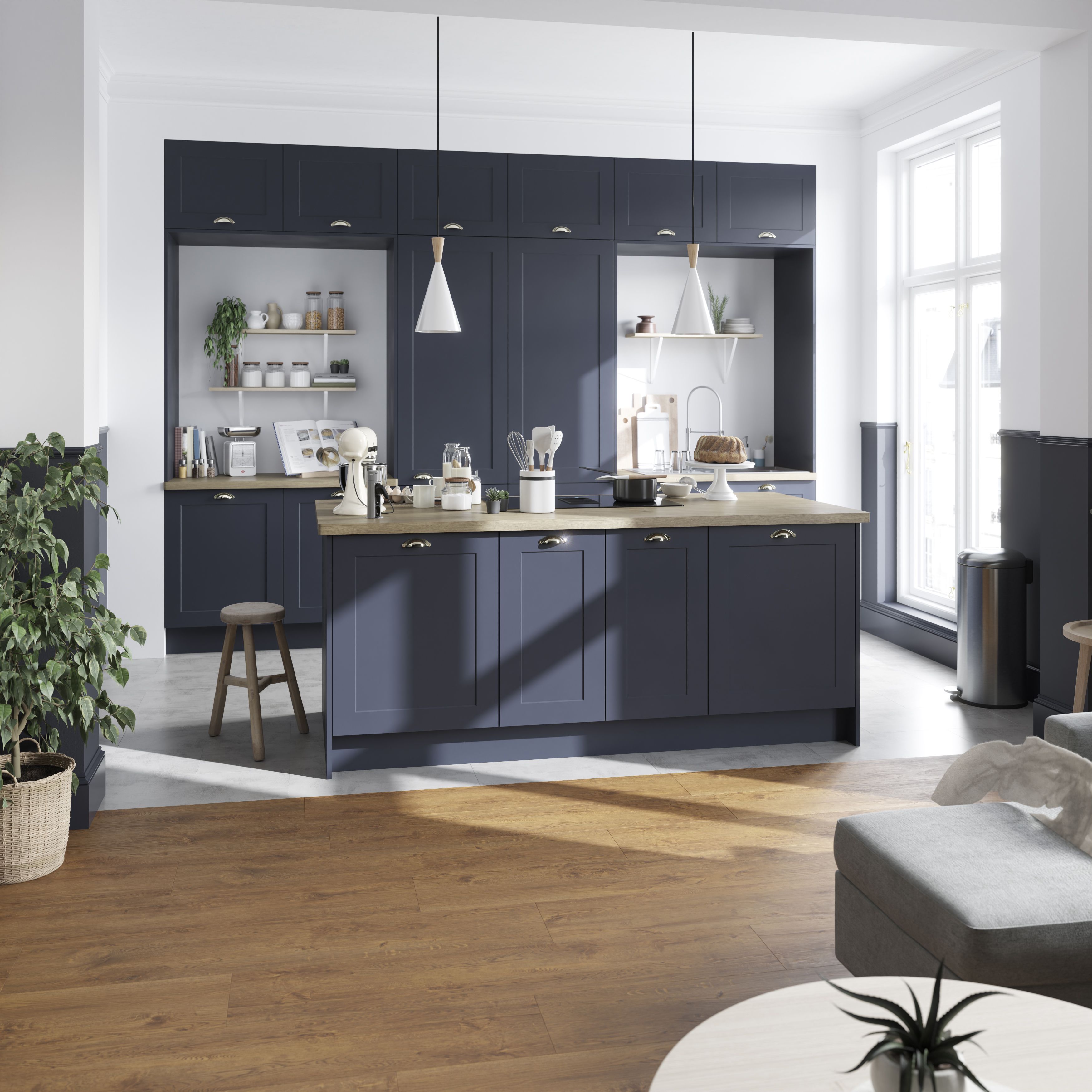 Skara Wood effect Laminate Flooring Sample