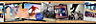 Skater Multicolour Photographic Border