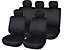 SKIP16 SEAT COVER SET BLACK WITH GREY CH