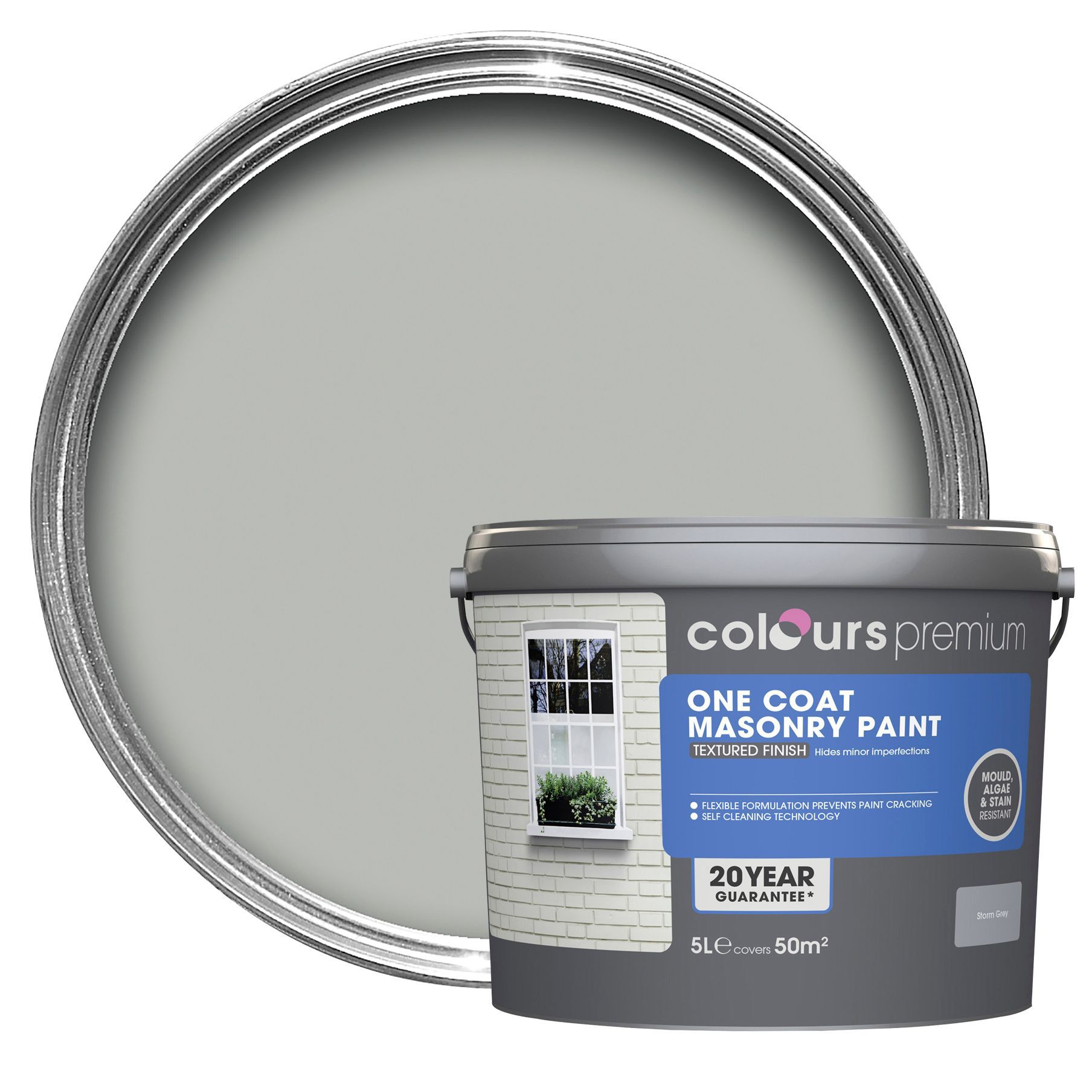 SKIP19C CLRS PREM ONECOAT MASONRY TEX 5L