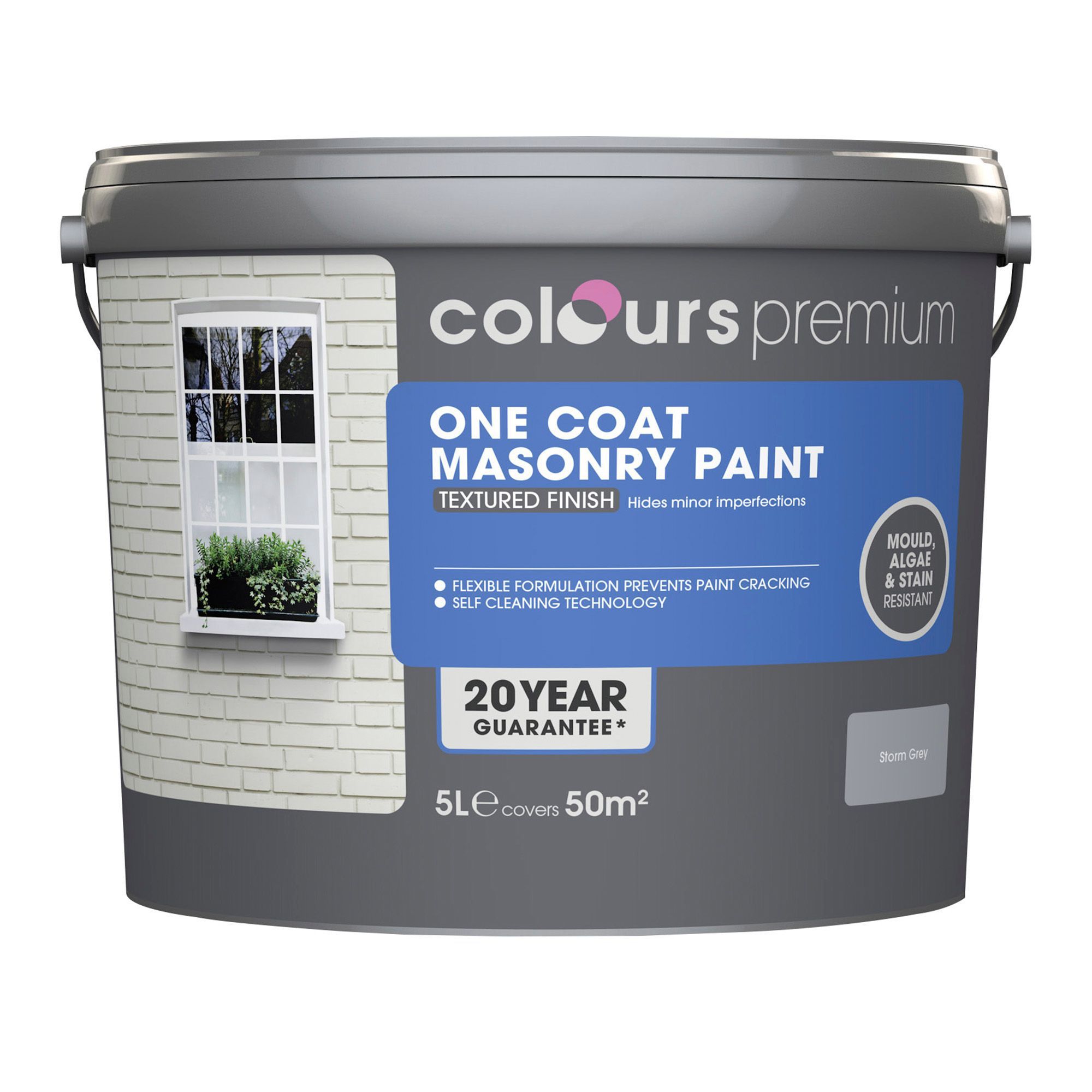 SKIP19C CLRS PREM ONECOAT MASONRY TEX 5L