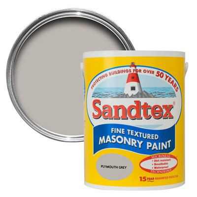 SKIP19C SANDTEX TEXT PLYMOUTH GREY 5LTR
