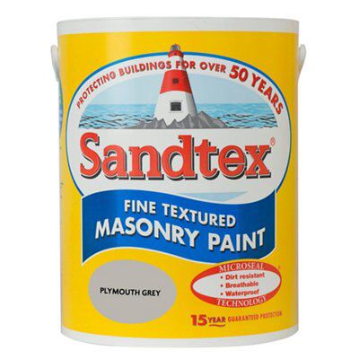 SKIP19C SANDTEX TEXT PLYMOUTH GREY 5LTR