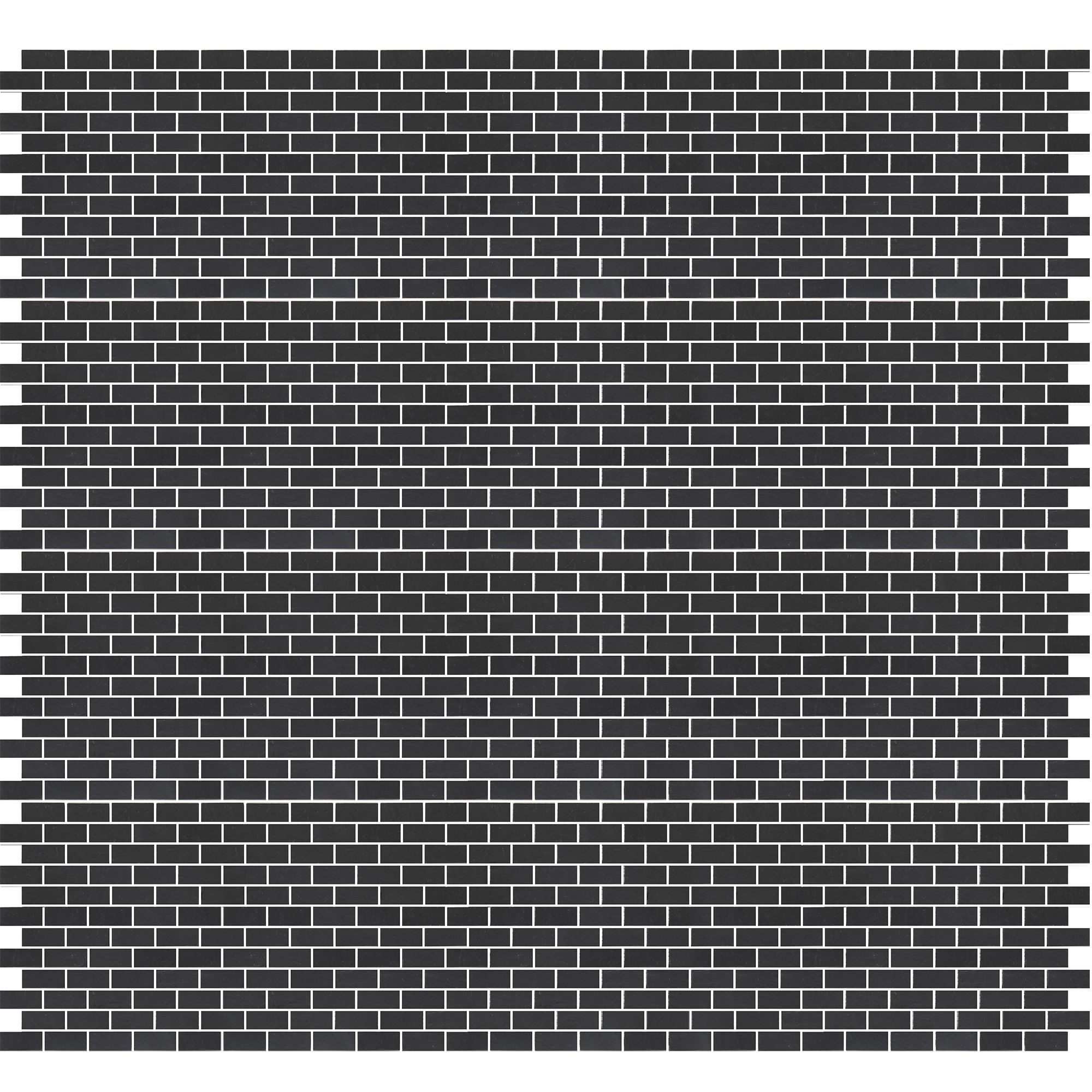 Slate Anthracite Polished Natural stone Mosaic tile sheet, (L)300mm (W)300mm