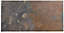 Slate Matt Patterned Stone effect Slate Wall & floor Tile, Pack of 5, (L)600mm (W)300mm