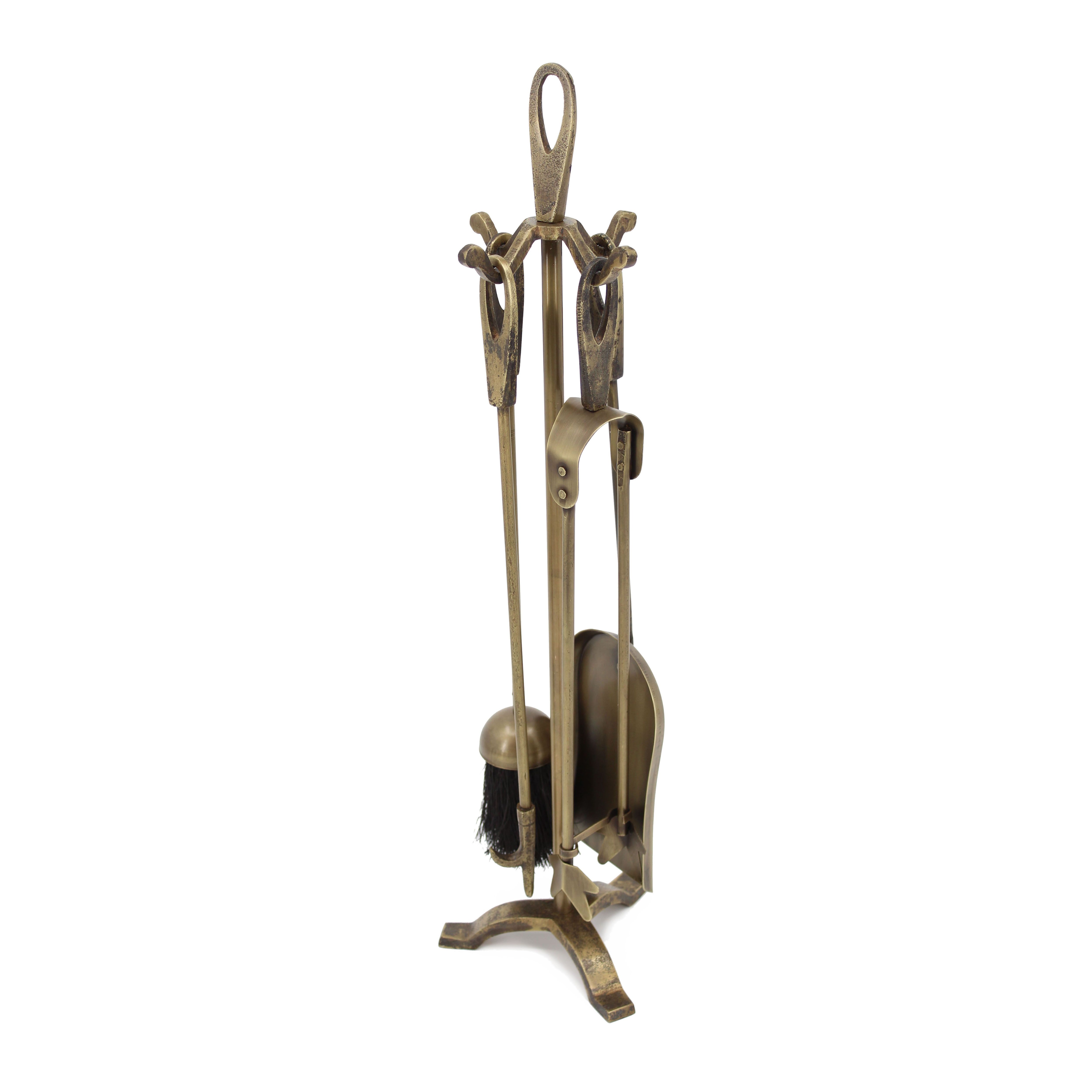 Slemcka Brass effect Metal 1 piece Companion set