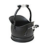 Slemcka Contemporary Black Fire bucket (H)350mm (D)27mm