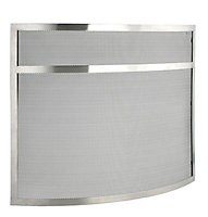 Slemcka Contemporary Stainless steel effect Metal Fire screen (W)0.78m