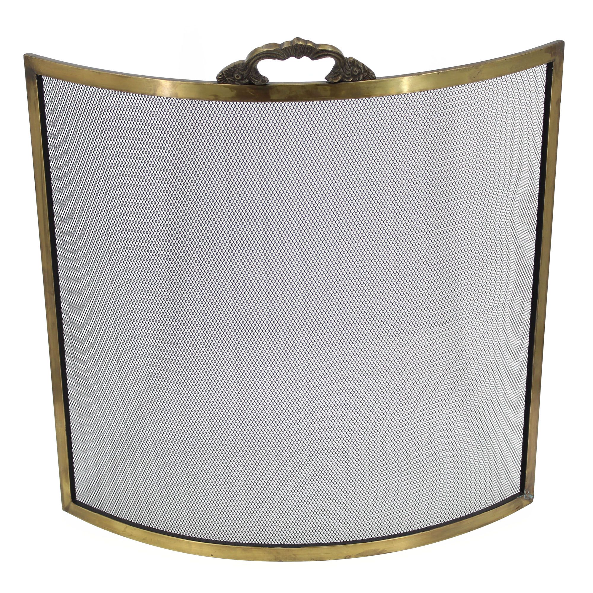 Slemcka Fireside Accessories Traditional Antique brass effect Metal Fire screen (W)0.6m