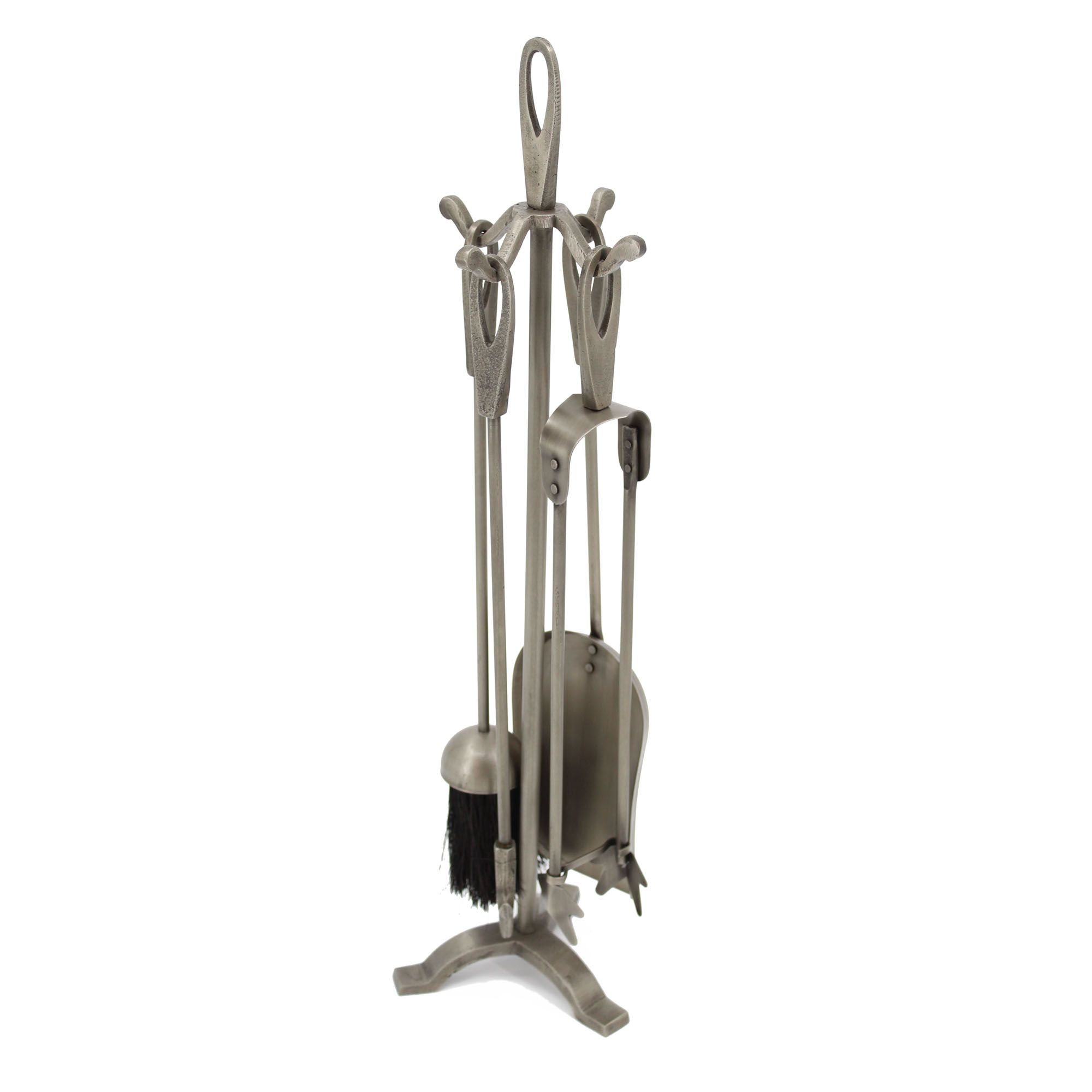 Slemcka Pewter effect Metal 5 piece Companion set