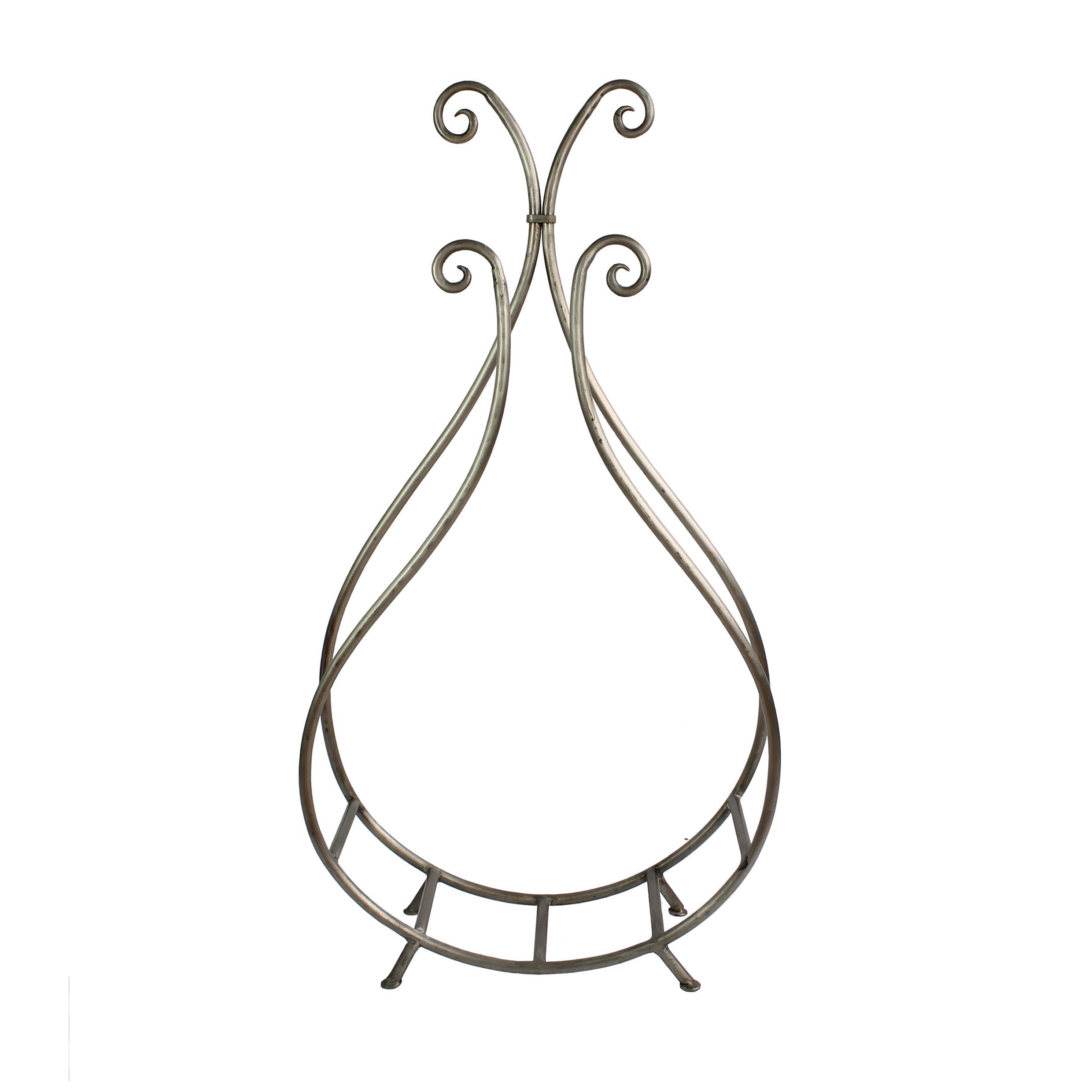 Slemcka Traditional Antique pewter effect Steel Log basket (H)660mm (D)180mm