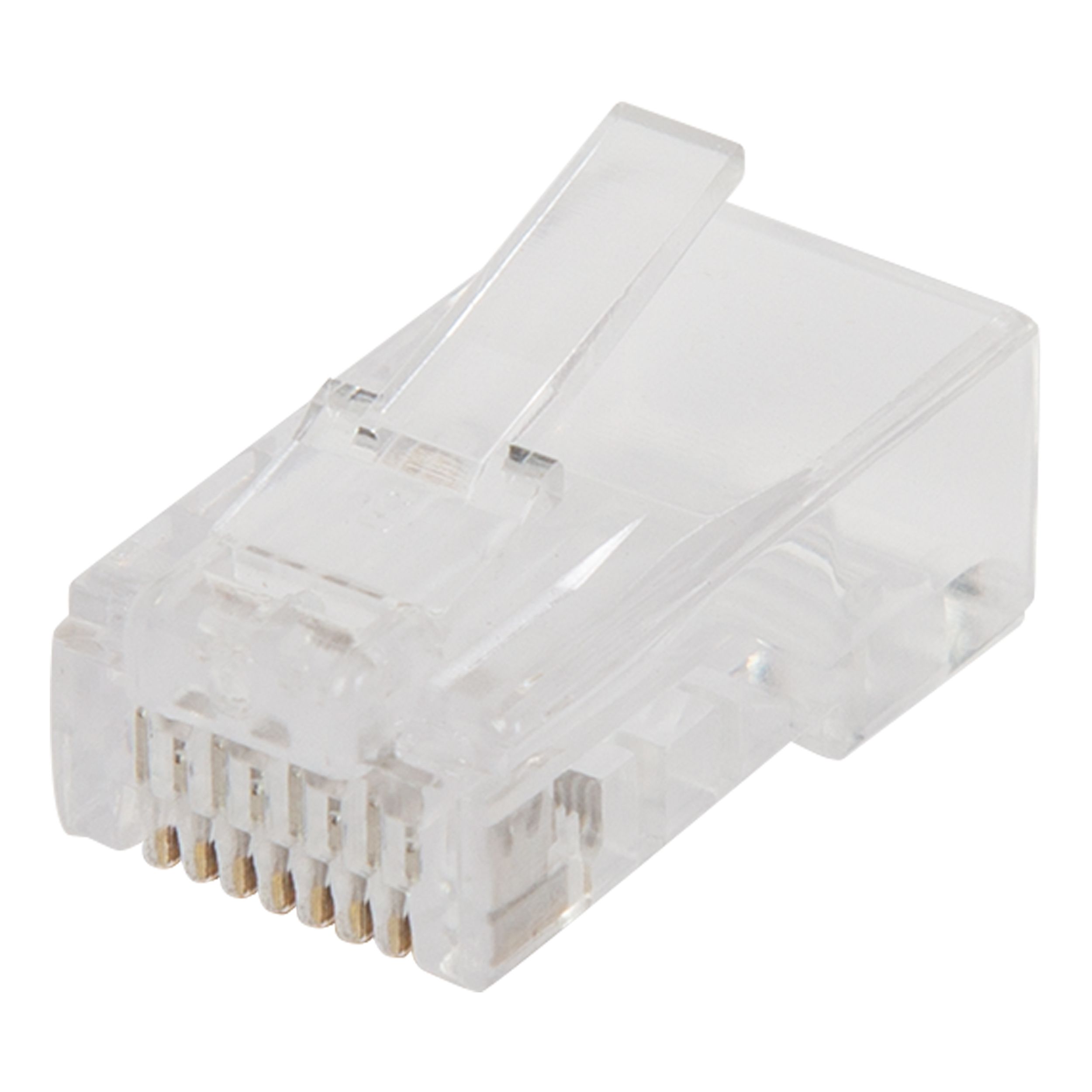 SLX CAT 5E RJ45 Clear 1 way Cable connector, Pack of 10