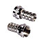 SLX F-type Silver F connector, Pack of 4