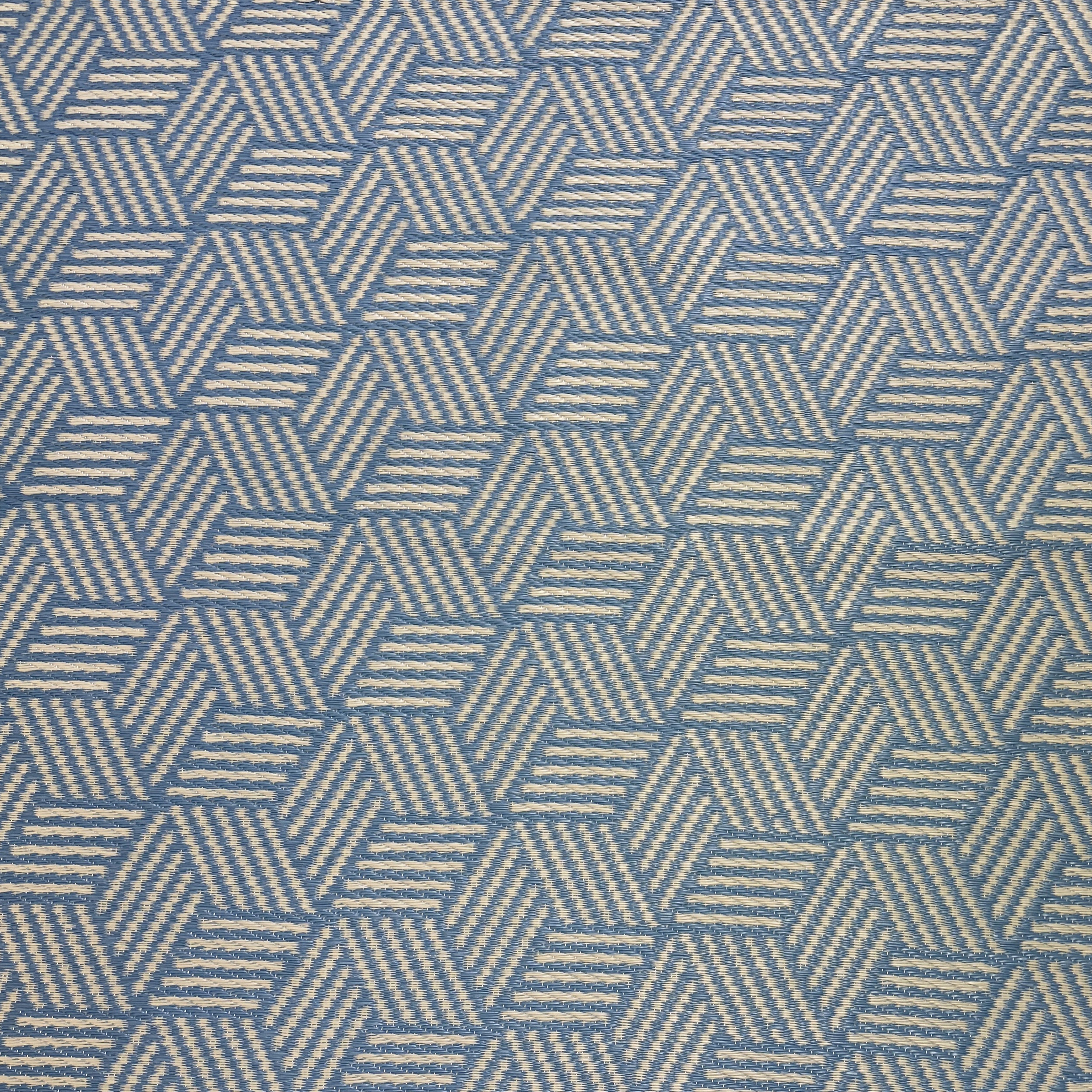 Smart Garden Alfresco Blue & Grey Illusion Outdoor Rug, (L)210cm x (W)150cm