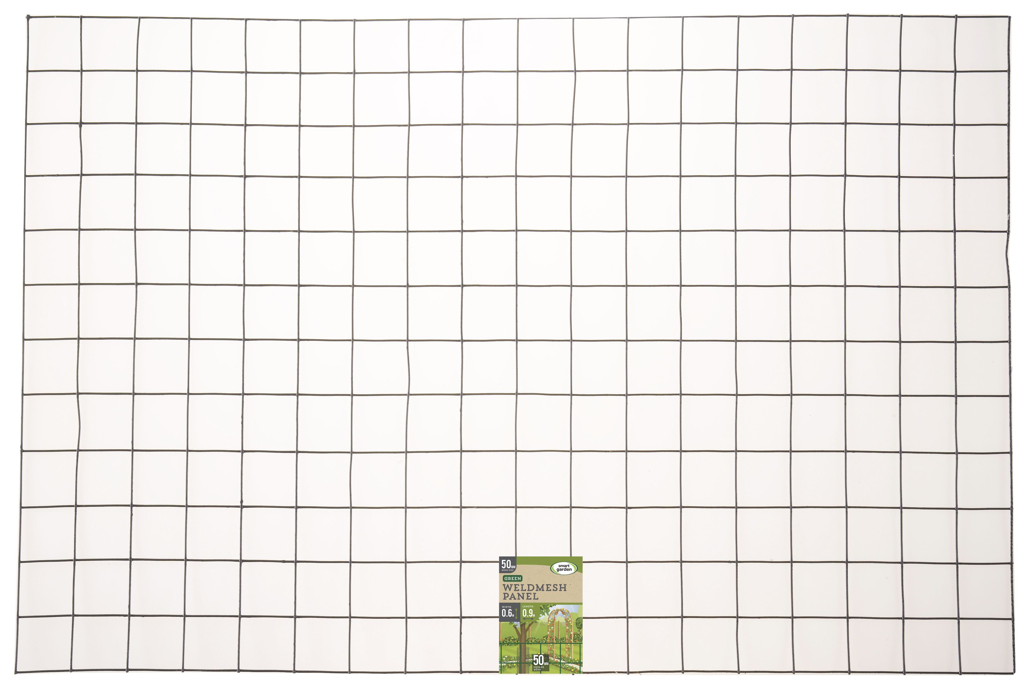 Smart Garden Green PVC-coated Steel wire mesh panel, (L)0.9m (H)0.9m (W)0.6m
