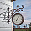 Smart Garden Marylebone Contemporary Round Wall mountable Garden clock with thermometer