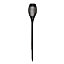 Smart Garden Party Black Flame Solar-powered LED Outdoor Stake light, Pack of 5