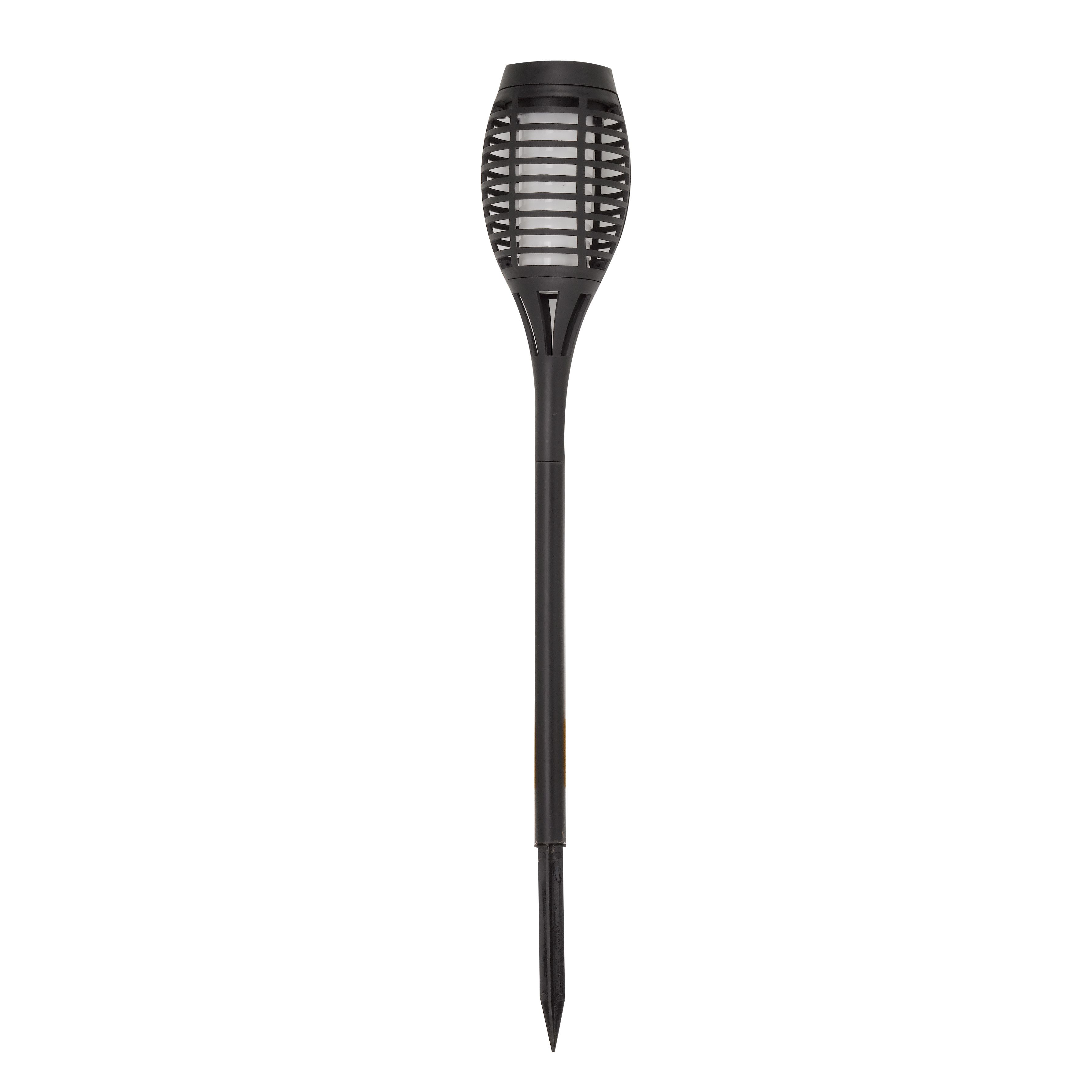 Smart Garden Party Black Flame Solar-powered LED Outdoor Stake light, Pack of 5