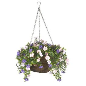 Smart Garden Pertunia artificial Plastic Hanging basket, 30cm