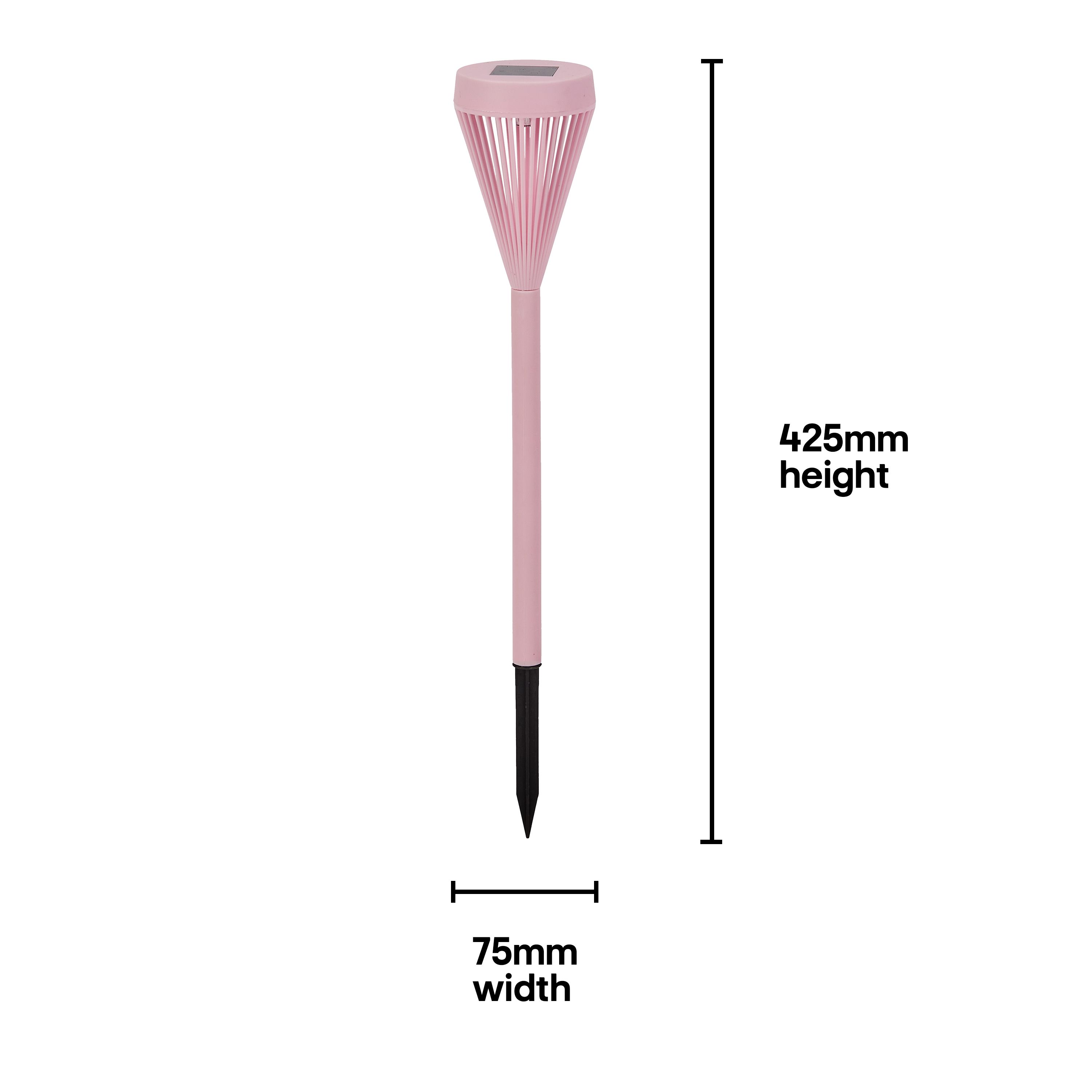 Smart Solar Viva Multicoloured Stake Solar-powered 1lm LED Outdoor Stake light, Pack of 4