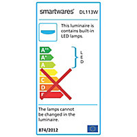 Smartwares White LED Fire-rated Warm white Downlight 3W IP65