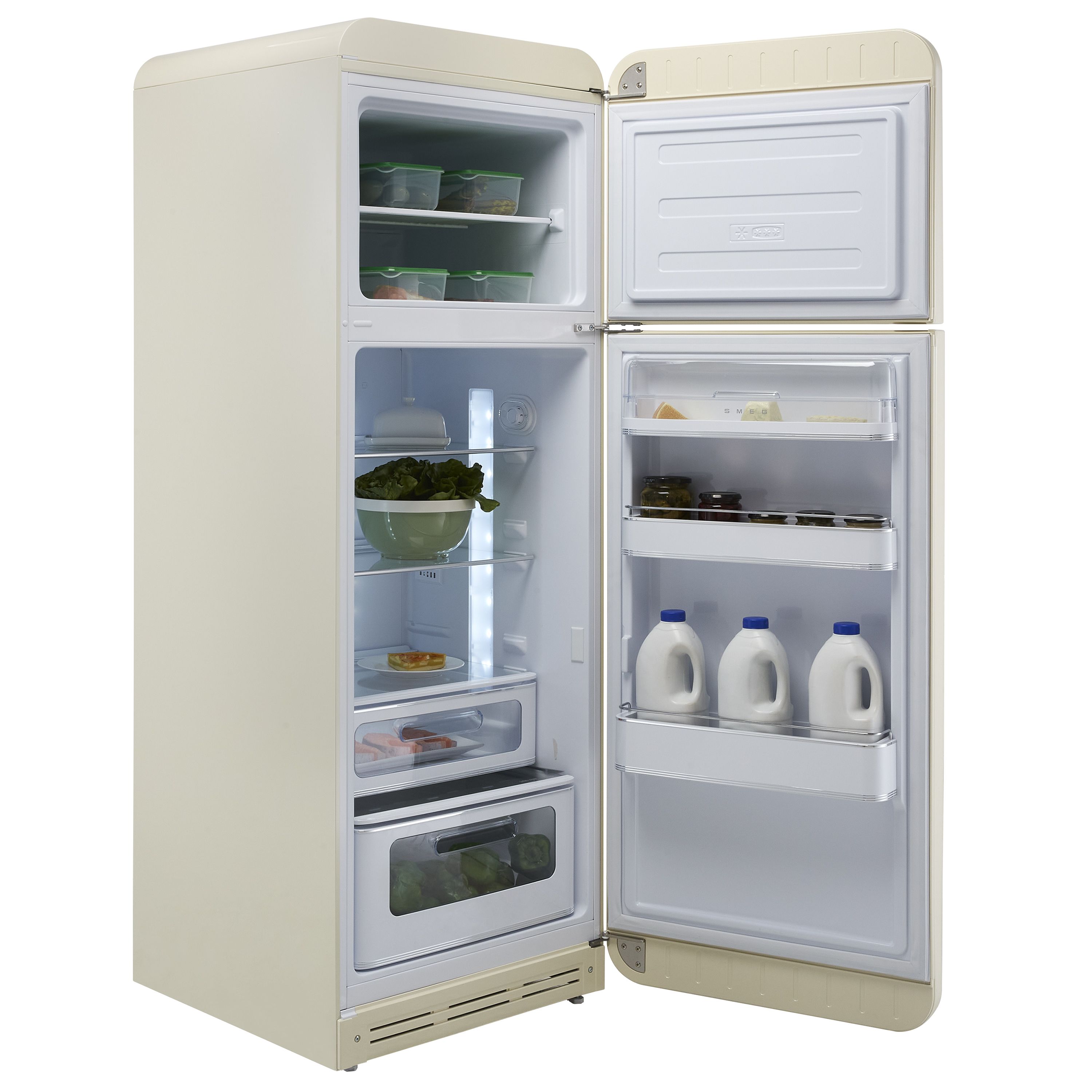 Smeg FAB30RCR5UK 80:20 Freestanding Fridge freezer - Cream