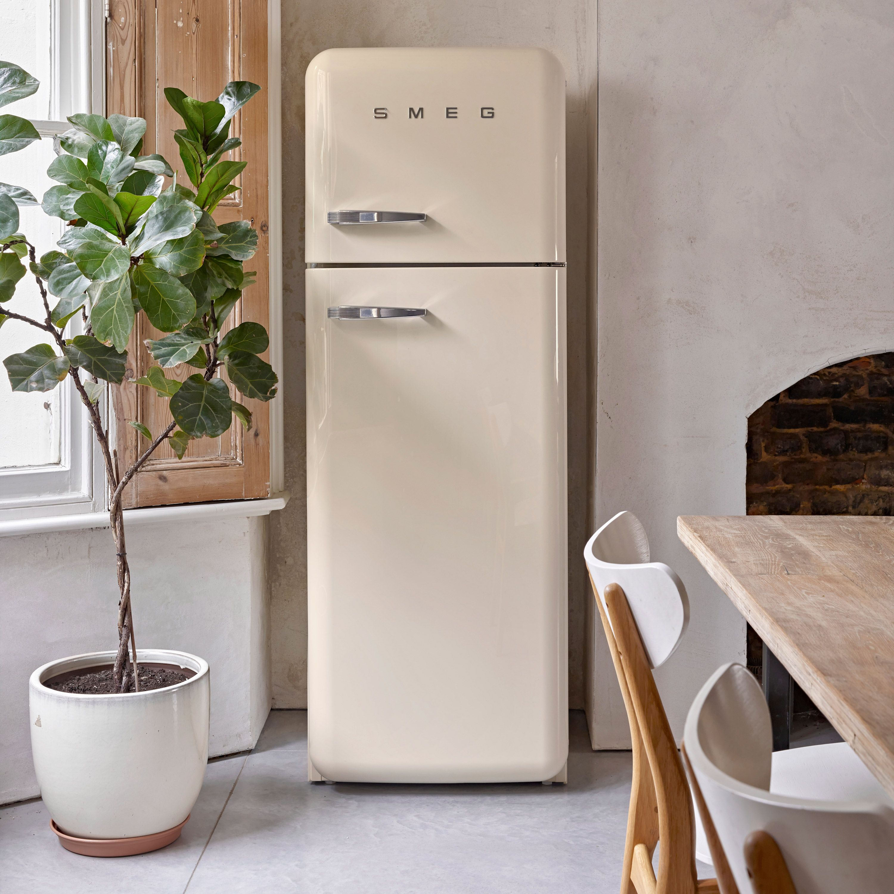 Smeg FAB30RCR5UK 80:20 Freestanding Fridge freezer - Cream