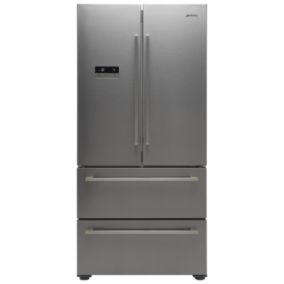 Smeg FQ55FXDF_SS American style Freestanding Frost free Fridge freezer - Stainless steel effect