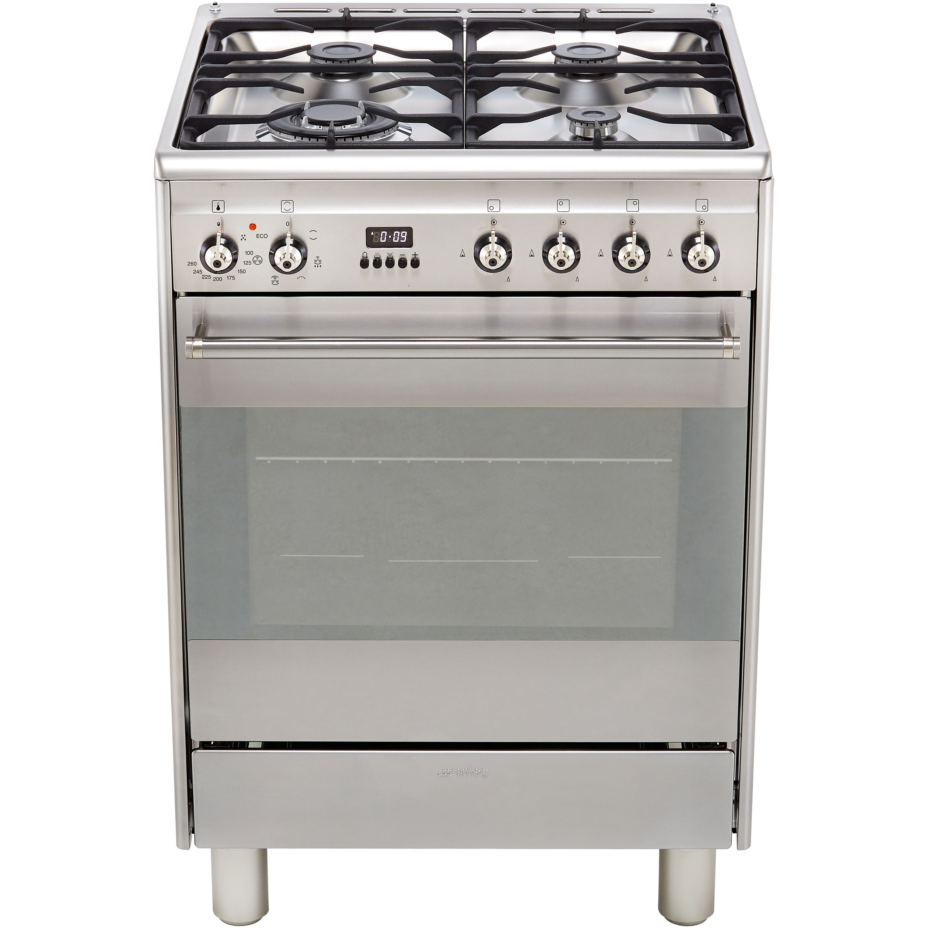 Smeg SUK61MX9 60cm Single Electric & gas Cooker with Gas Hob Tradepoint