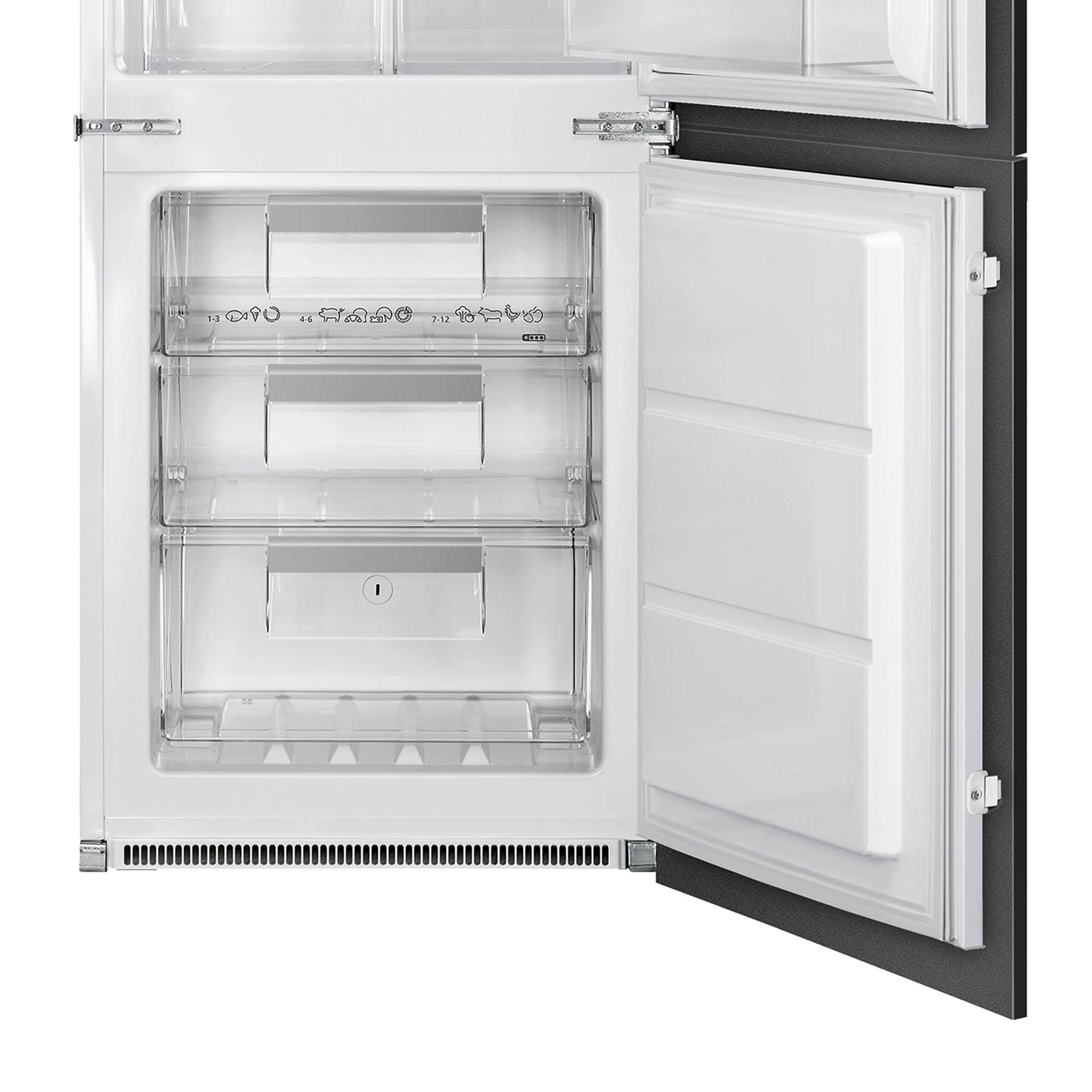 Smeg UKC8173N1F_WH 60:40 Built-in Frost free Fridge freezer - White
