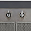 Smeg Victoria KT90GRE_GY Metal Chimney Cooker hood (W)89.5cm - Grey
