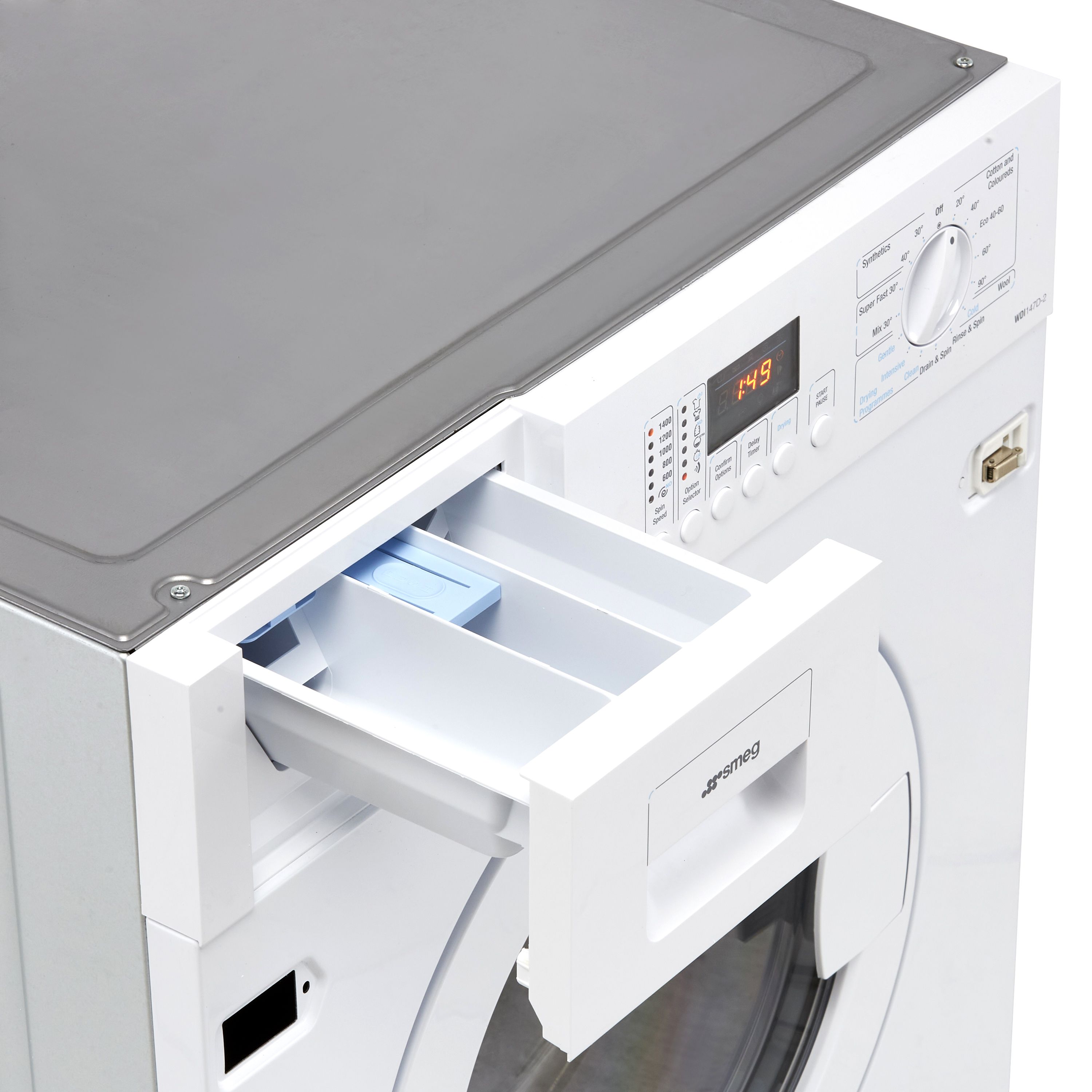 Smeg WDI147D-2_WH 7kg/4kg Built-in Condenser Washer dryer - White
