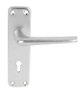 Smith & Locke 2000 series Aluminium Lock Door handle (L)102mm