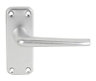 Smith & Locke Aluminium Latch Door handle (L)102mm