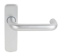 Smith & Locke Aluminium Latch Door handle (L)130mm